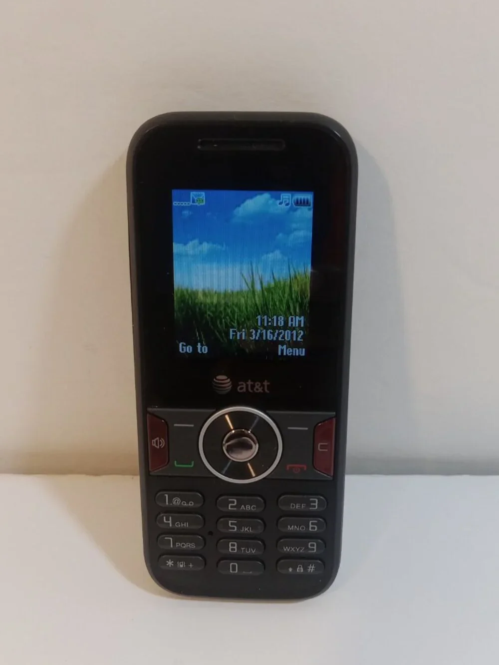 AT&T Cell Phone Huawei U2800A Prepaid Go Phone Black Bar Style 64GB SIM Card